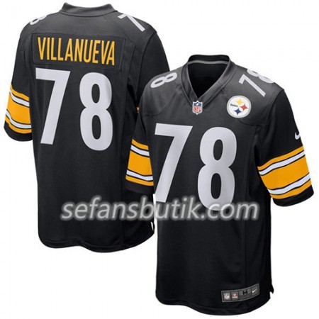 Pittsburgh Steelers Tröjor Alejandro Villanueva 78 Nike Svart - Herr Pittsburgh Steelers Tröjor Alejandro Villanueva 78 Nike Svart - Herr
